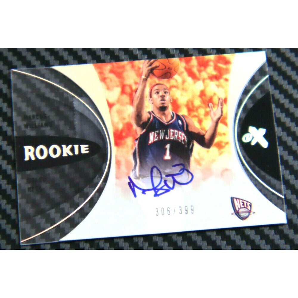 2006-07 FLEER EX MARCUS WILLIAMS ROOKIE AUTO #D 306/399